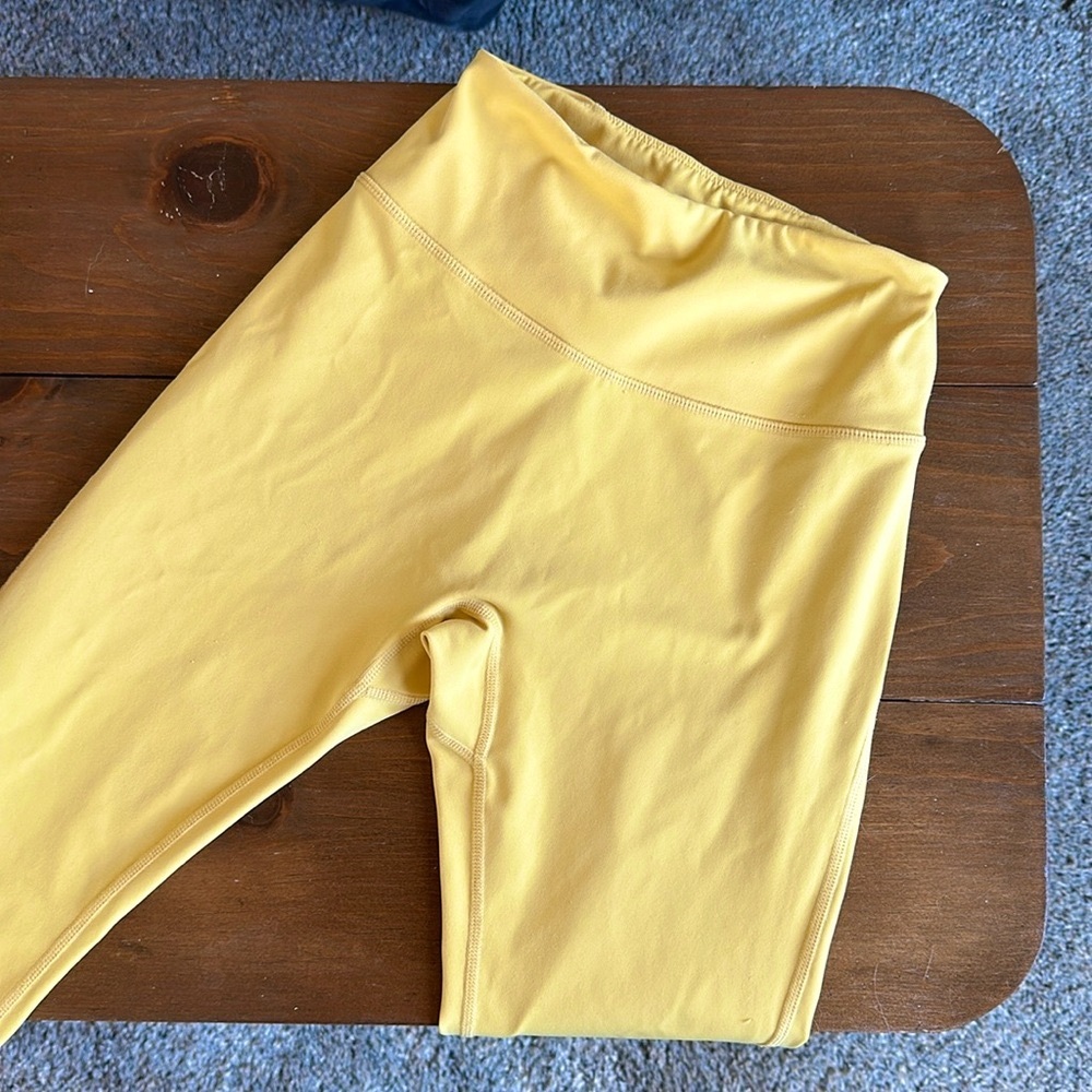 Alphalete Yellow Pulse Surge Leggings